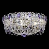 Люстра Каскад Ажур Фиолетовая белая в Ижевске