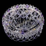 Люстра Каскад Ажур Фиолетовая белая в Ижевске
