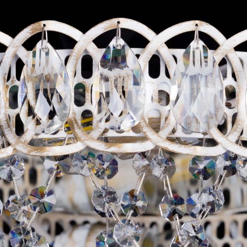 Люстра Каскад Ажур белая в Ижевске Гусь Хрустальный