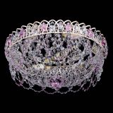 Люстра Каскад Ажур Розовая белая в Ижевске