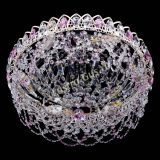 Люстра Каскад Ажур Розовая белая в Ижевске