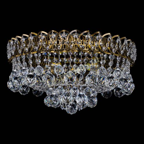 Люстра Каскад шар под бронзу в Ижевске Гусь Хрустальный