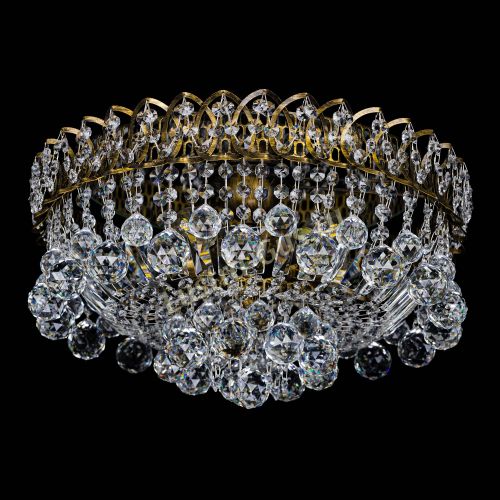 Люстра Каскад шар под бронзу в Ижевске Гусь Хрустальный