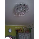 Люстра Катерина шар розовая в Ижевске