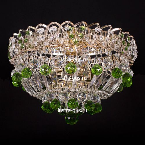 Люстра Катерина шар зеленая в Ижевске Гусь Хрустальный