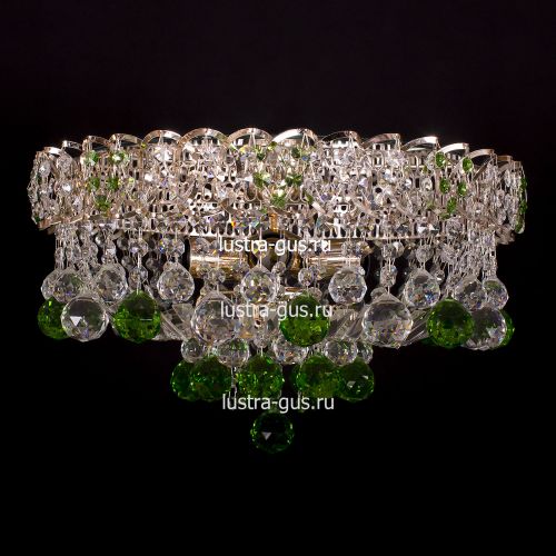 Люстра Катерина шар зеленая в Ижевске Гусь Хрустальный