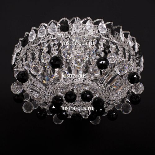 Люстра Катерина шар черная в Ижевске Гусь Хрустальный