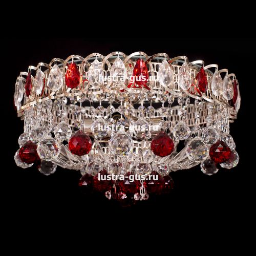 Люстра Катерина Шар Журавлик зеленая в Ижевске Гусь Хрустальный