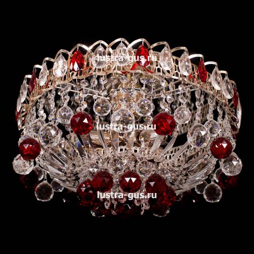 Люстра Катерина Шар Журавлик зеленая в Ижевске Гусь Хрустальный