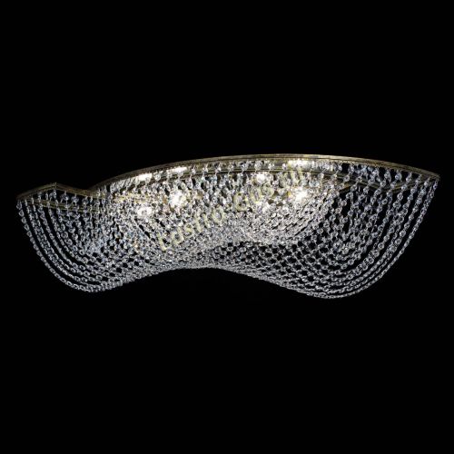 Люстра Хрустальная Волна под бронзу в Ижевске Гусь Хрустальный