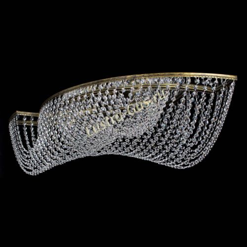 Люстра Хрустальная Волна под бронзу в Ижевске Гусь Хрустальный