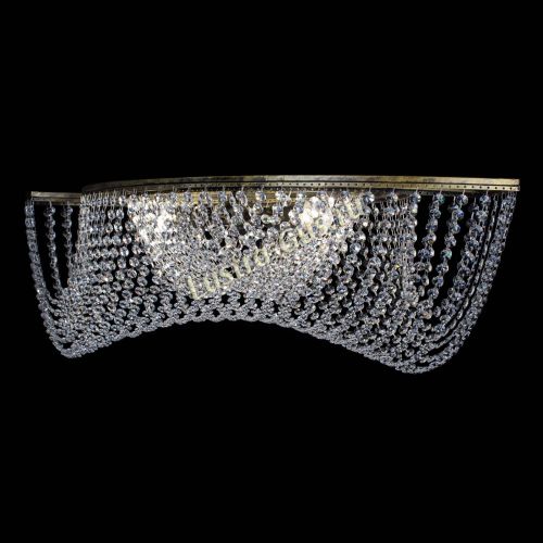 Люстра Хрустальная Волна под бронзу в Ижевске Гусь Хрустальный