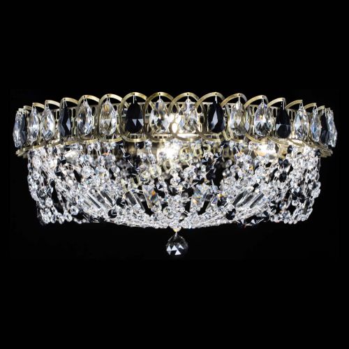 Люстра Хрустальный Каскад Ажур под бронзу Черная в Ижевске Гусь Хрустальный