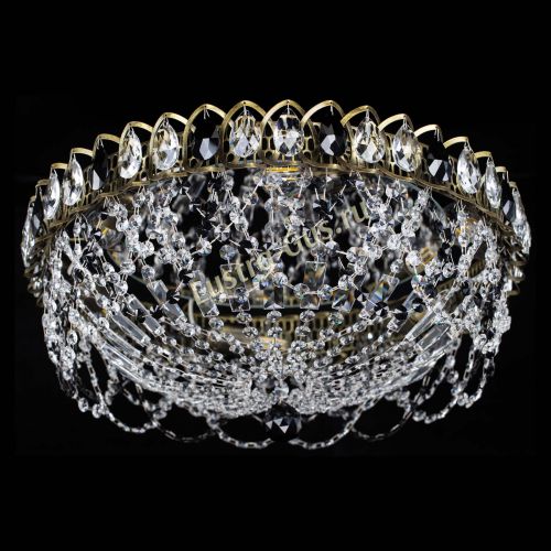 Люстра Хрустальный Каскад Ажур под бронзу Черная в Ижевске Гусь Хрустальный