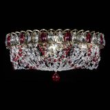 Люстра Хрустальный Каскад Ажур под бронзу Красная в Ижевске