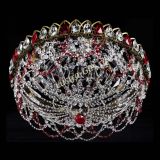 Люстра Хрустальный Каскад Ажур под бронзу Красная в Ижевске