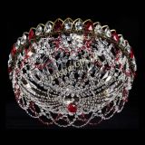 Люстра Хрустальный Каскад Ажур под бронзу Красная в Ижевске