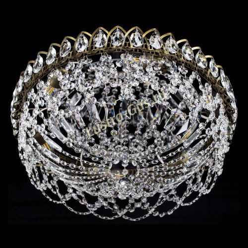 Люстра Хрустальный Каскад Ажур под бронзу в Ижевске Гусь Хрустальный