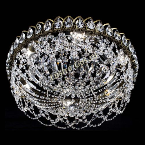 Люстра Хрустальный Каскад Ажур под бронзу в Ижевске Гусь Хрустальный