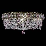 Люстра Хрустальный Каскад Ажур под бронзу Розовая в Ижевске