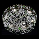 Люстра Хрустальный Каскад Ажур под бронзу Зеленая в Ижевске