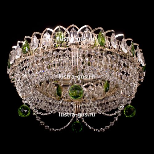 Люстра Кольцо Блин Цветная в Ижевске Гусь Хрустальный