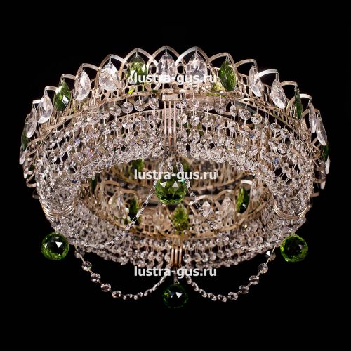 Люстра Кольцо Блин Цветная в Ижевске Гусь Хрустальный