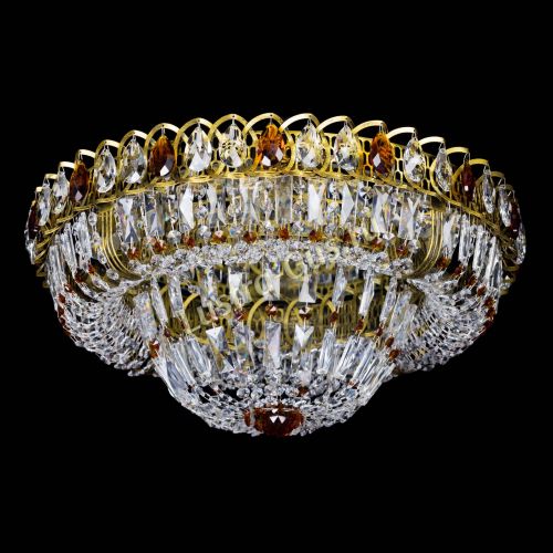 Люстра Кольцо Классика Пластинка чайная под бронзу в Ижевске Гусь Хрустальный