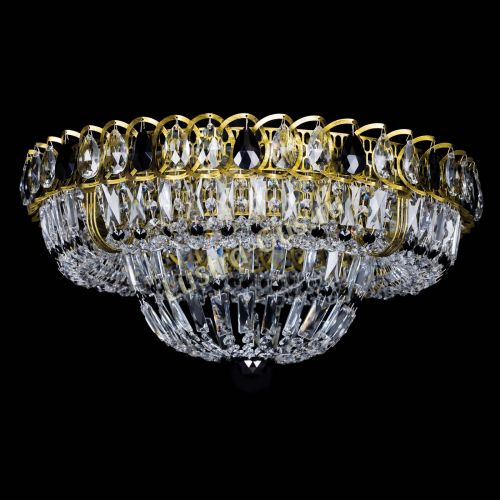 Люстра Кольцо Классика Пластинка черная под бронзу в Ижевске Гусь Хрустальный