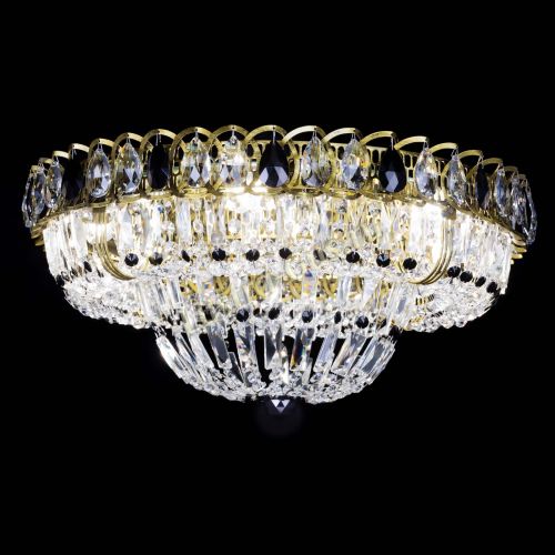 Люстра Кольцо Классика Пластинка черная под бронзу в Ижевске Гусь Хрустальный