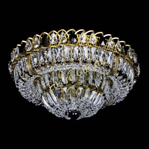 Люстра Кольцо Классика Пластинка черная под бронзу в Ижевске Гусь Хрустальный