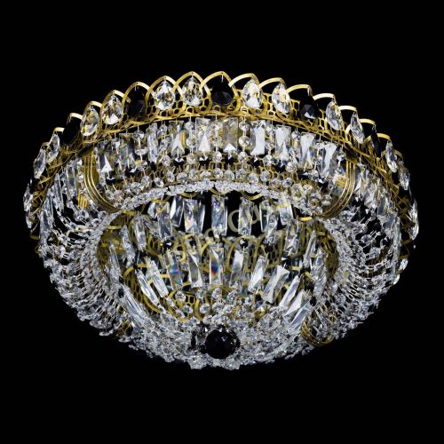 Люстра Кольцо Классика Пластинка черная под бронзу в Ижевске Гусь Хрустальный