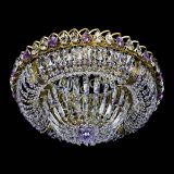 Люстра Кольцо Классика Пластинка фиолетовая под бронзу в Ижевске
