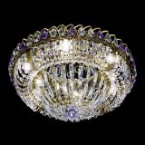 Люстра Кольцо Классика Пластинка фиолетовая под бронзу в Ижевске