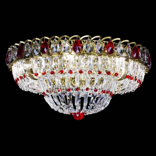 Люстра Кольцо Классика Пластинка красная под бронзу в Ижевске Гусь Хрустальный