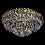 Люстра Кольцо Классика Пластинка розовая под бронзу в Ижевске