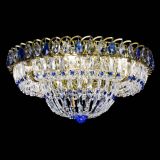 Люстра Кольцо Классика Пластинка синяя под бронзу в Ижевске