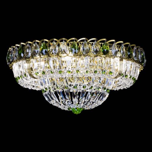 Люстра Кольцо Классика Пластинка зеленая под бронзу в Ижевске Гусь Хрустальный