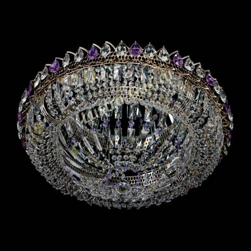 Люстра Кольцо Классика Пластинка фиолетовая в Ижевске Гусь Хрустальный