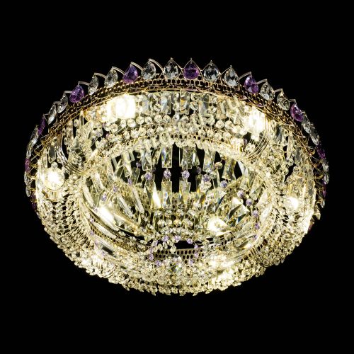 Люстра Кольцо Классика Пластинка фиолетовая в Ижевске Гусь Хрустальный