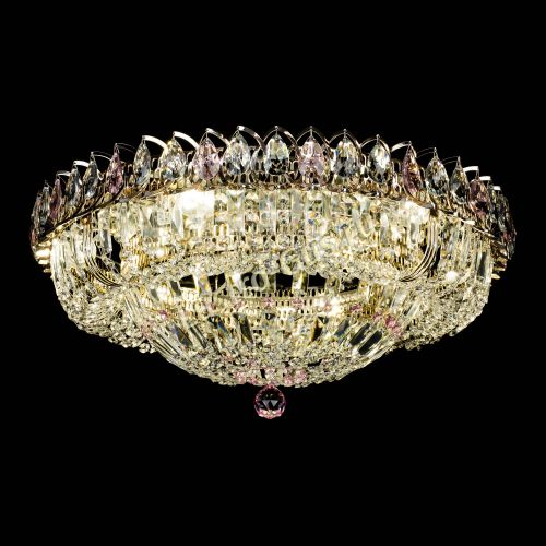 Люстра Кольцо Классика Пластинка розовая в Ижевске Гусь Хрустальный