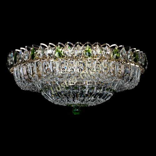 Люстра Кольцо Классика Пластинка зеленая в Ижевске Гусь Хрустальный