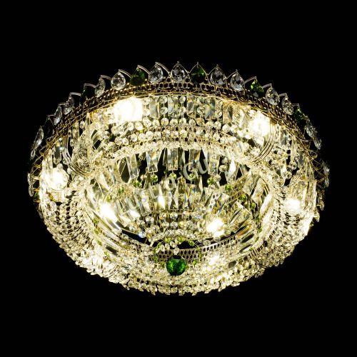 Люстра Кольцо Классика Пластинка зеленая в Ижевске Гусь Хрустальный