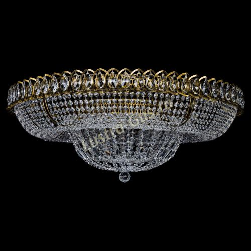 Люстра Кольцо Классика 10 ламп под бронзу в Ижевске Гусь Хрустальный