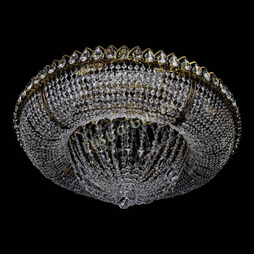 Люстра Кольцо Классика 10 ламп под бронзу в Ижевске Гусь Хрустальный