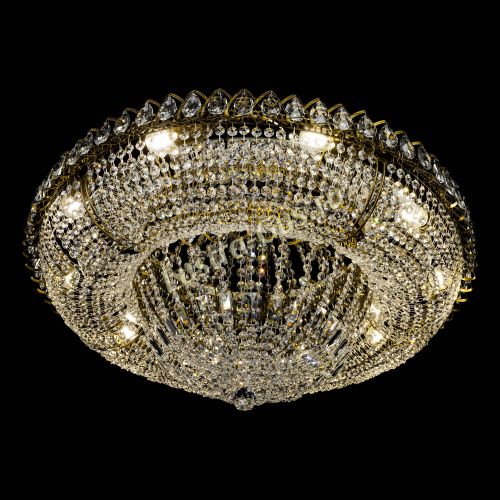 Люстра Кольцо Классика 10 ламп под бронзу в Ижевске Гусь Хрустальный