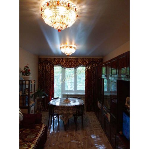 Люстра Кольцо Классика чайная в Ижевске Гусь Хрустальный