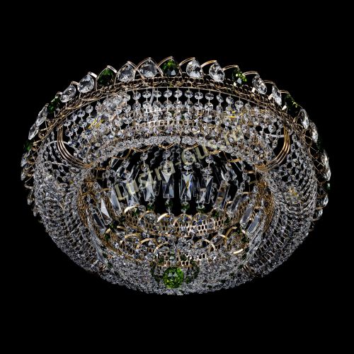 Люстра Кольцо Классика зеленая в Ижевске Гусь Хрустальный