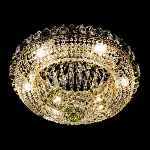 Люстра Кольцо Классика зеленая в Ижевске Гусь Хрустальный