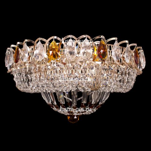 Люстра Кольцо Классика цветная в Ижевске Гусь Хрустальный